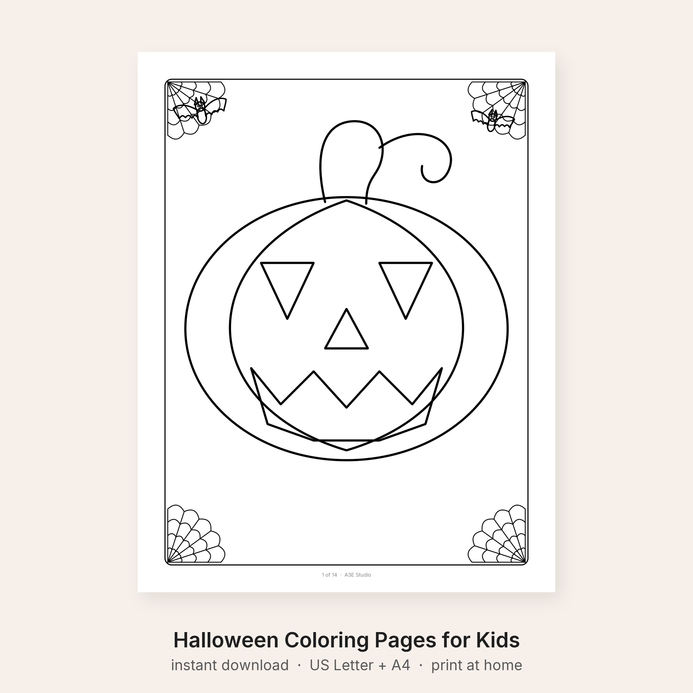 Halloween Coloring Pages for Kids